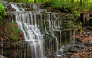 Waterfall at City Lake Natural Area in Cookeville, Tennessee – featured by Bliss Products and Services