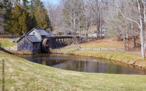 Mabry Mill historic watermill in Roanoke County, Virginia, featured by Bliss Products and Services to showcase local heritage and outdoor recreation potential.
