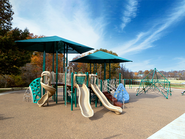 Dyersburg Primary School Playground Renovation – Bliss Products and Services Renovated school playground with slides and climbers installed by Bliss Products and Services in Dyersburg, TN.
