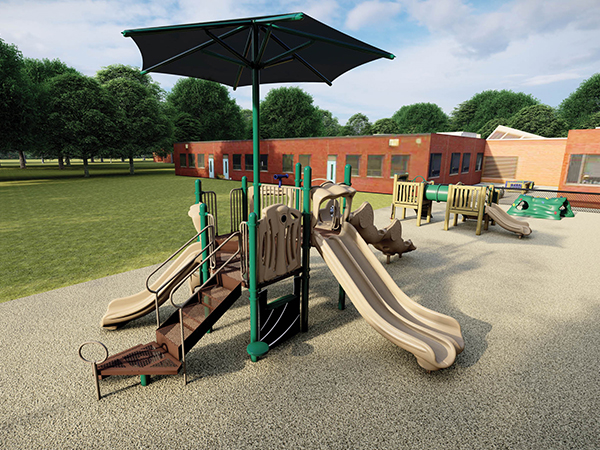 Kituwah_Academy_Early_Childhood Playground at Moravian Church in Clemmons NC designed and installed by Bliss Products and Services