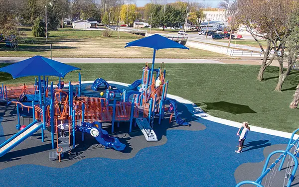 inclusive-playground-blue-shade-canopies-ramps Alisa Coble, Bliss Products and Services North Carolina East Sales Representative