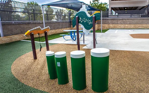 Park furnishings in Charles City County, VA