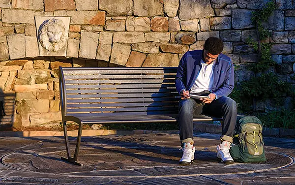 Park seating in Dodge County, GA