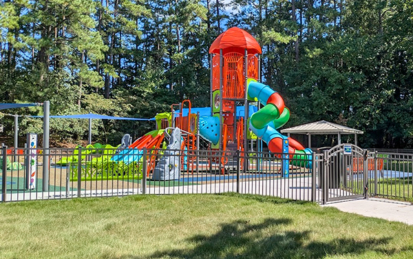 City-of-Durham Aerial night view of Hillsboro, Virginia in Loudoun County – supported by Bliss Products and Services with inclusive playground and outdoor recreation solutions.