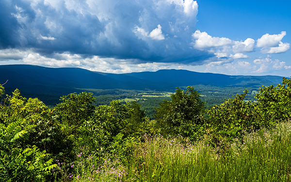 Blue Ridge Mountain Overlook, Virginia and West Virginia | Bliss Products and Services Scenic Blue Ridge Mountain overlook in Virginia and West Virginia, representing parks and school communities served by Kelly Lindsay and Bliss Products and Services.