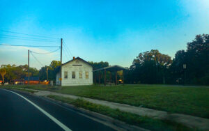 Former Atlantic Coast Line Railroad Depot beside the Nature Coast State Trail in Cross City, Dixie County, Florida