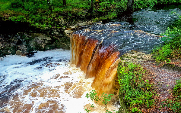 Waterfall at Falling Creek Falls near Lake City in Columbia County, Florida