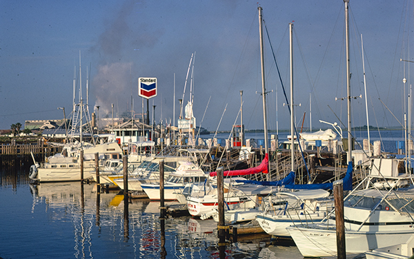 Fernandina Beach marina and waterfront in Nassau County, Florida, representing coastal communities in the Jacksonville and Gainesville territory.