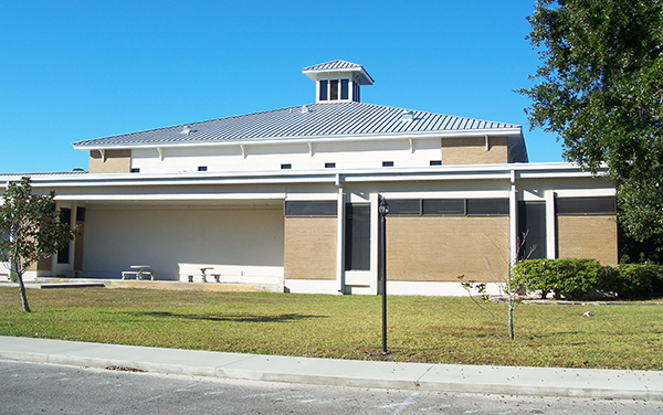Gulf County courthouse building in Port St Joe Florida