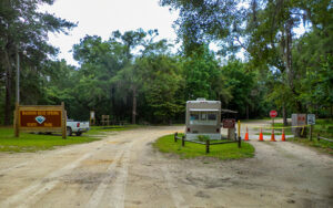 Entrance to Madison Blue Spring State Park in Lee, Madison County, Florida