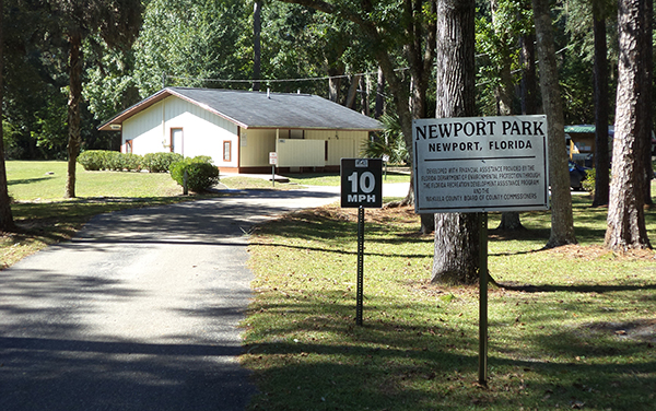 Newport Park public recreation area in Wakulla County Florida