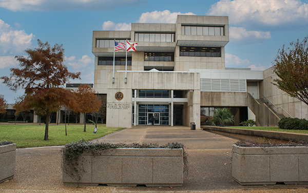 Historic Escambia County Courthouse in Pensacola Florida representing Escambia County for Bliss Products and Services territory page