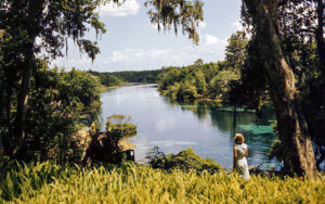Rainbow Springs river view near Dunnellon in Marion County, Florida
