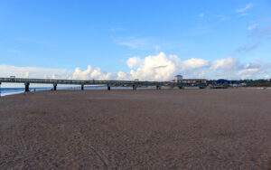 St. Johns County Ocean Pier at St. Augustine Beach, Florida, representing coastal recreation in DeWitt Gibbs and Jessica Allen’s territory.