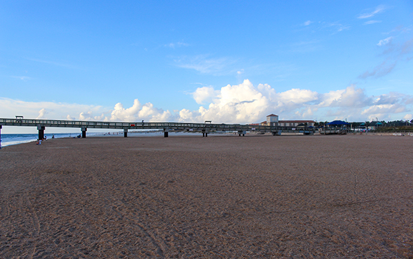 St. Johns County Ocean Pier at St. Augustine Beach, Florida, representing coastal recreation in DeWitt Gibbs and Jessica Allen’s territory.