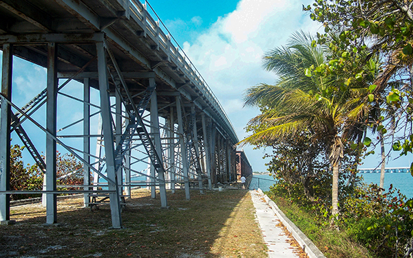 Bahia Honda Rail Bridge at Bahia Honda State Park in the Lower Keys, representing Monroe County, Florida, for Bliss Products and Services.