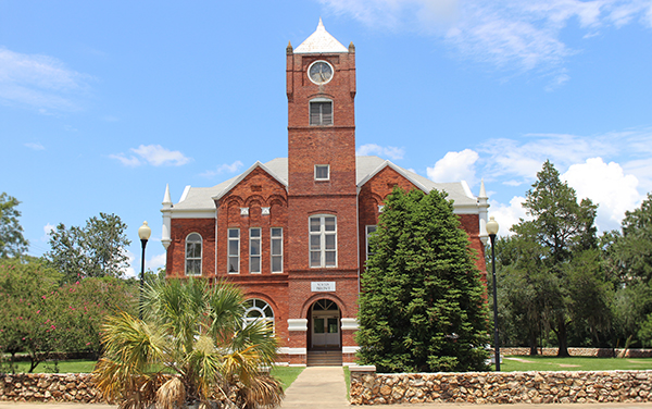 Baker County Courthouse in Newton, Georgia, representing Baker County civic character for Bliss Products and Services.