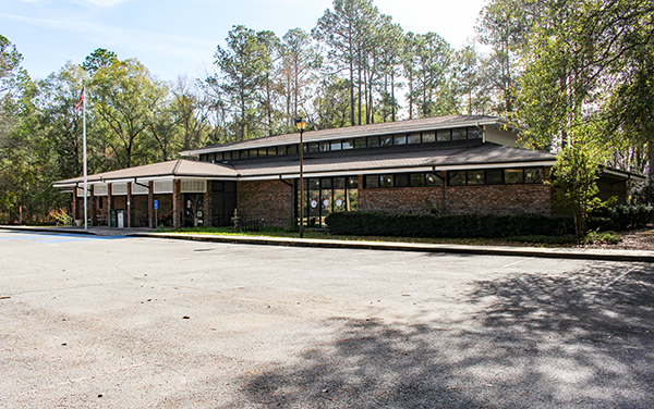 Brantley County Public Library in Nahunta, Georgia, representing community facilities in Brantley County.