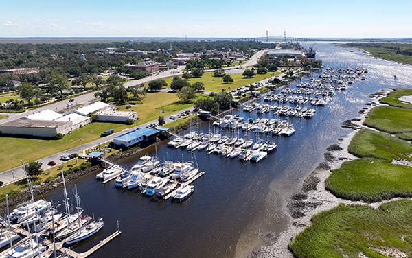 Brunswick Georgia marina and coastal waterfront representing Glynn County and Coastal Georgia communities served by Bliss Products and Services