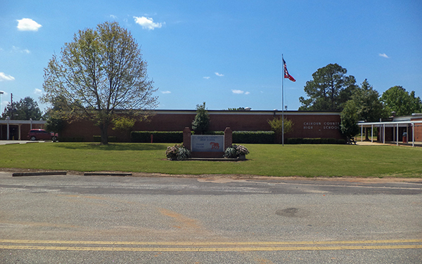 Calhoun County High School in Edison, Georgia, representing school campus facilities in Calhoun County.