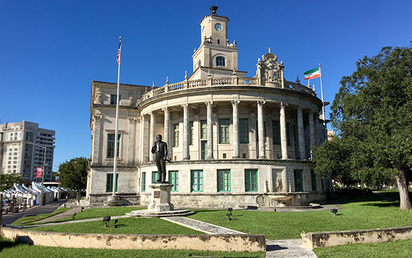 Coral Gables City Hall in Coral Gables, Florida, a historic civic building in Miami-Dade County.