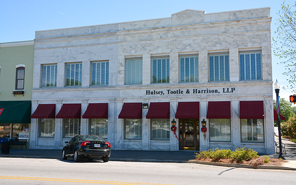 Downtown Metter storefronts in Candler County, Georgia, showing local businesses in the Metter Downtown Historic District.