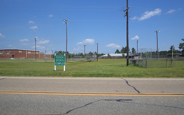 Edison Sports Complex in Edison, Georgia, representing sports fields and community recreation facilities in Calhoun County.