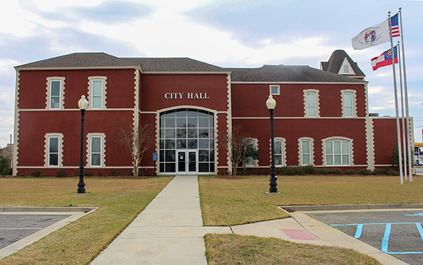 Fitzgerald City Hall in Fitzgerald, Georgia, representing civic services in Ben Hill County for Bliss Products and Services.