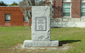 Historic marker in Pearson, Georgia, near the Atkinson County Courthouse, representing local civic history in Atkinson County for Bliss Products and Services.