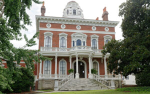 Johnston-Felton-Hay House in Macon, Georgia, a historic landmark representing Bibb County.