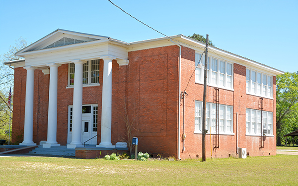 Metter High School building in Metter, Georgia, representing local school and community facilities in Candler County.