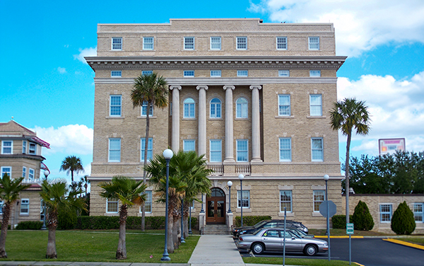 Old Lake County Courthouse in Tavares, Lake County, Florida.
