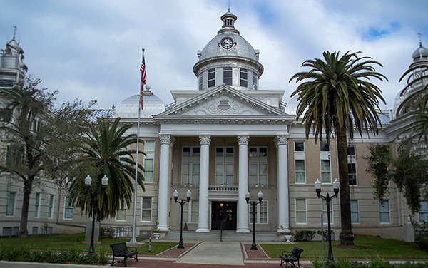 Old Polk County Courthouse in Bartow, Polk County, Florida.