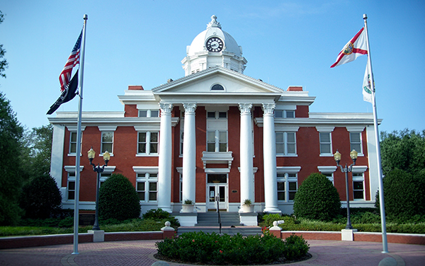 Pasco County Courthouse in Dade City, Florida.