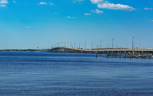Cross Street bridge over the Peace River in Punta Gorda, Florida