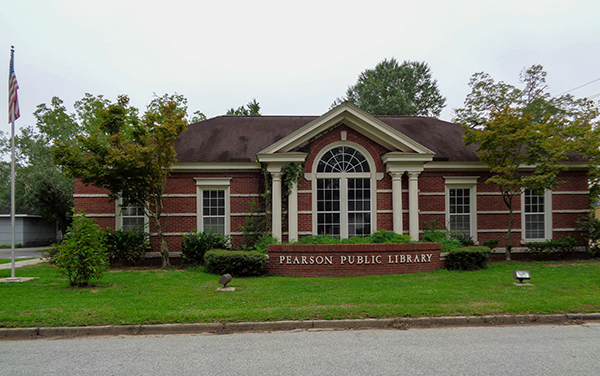 Pearson Public Library in Pearson, Georgia, representing community services in Atkinson County for Bliss Products and Services.