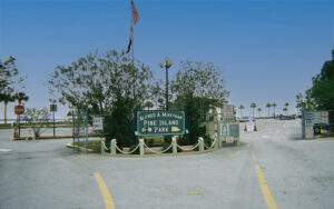 Entrance sign for Alfred A. McKethan Pine Island Park in Hernando County, Florida.