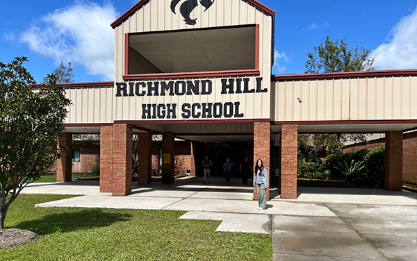 Richmond Hill High School in Richmond Hill, Georgia, representing school campus facilities in Bryan County.