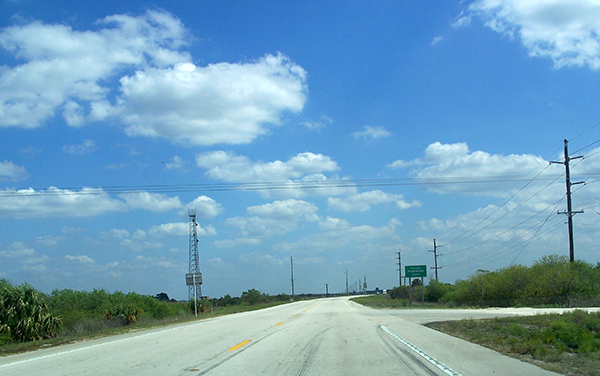 State Road 70 at the DeSoto and Highlands County line in Florida