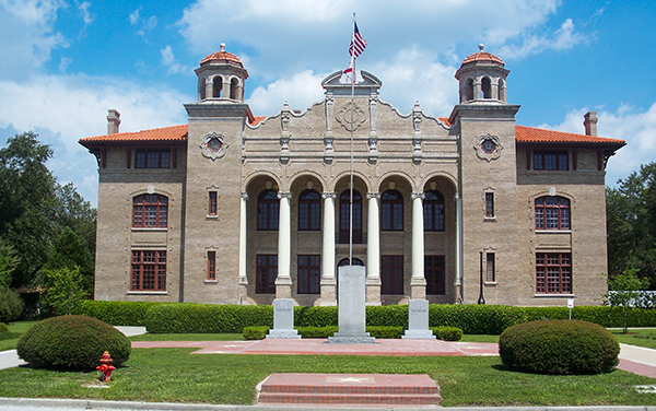 Sumter County Courthouse in Bushnell, Florida, a historic civic landmark in Sumter County