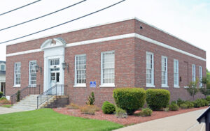 Historic U.S. Post Office building in Baxley, Georgia, now used as the magistrate’s office, representing Appling County civic character for Bliss Products and Services.