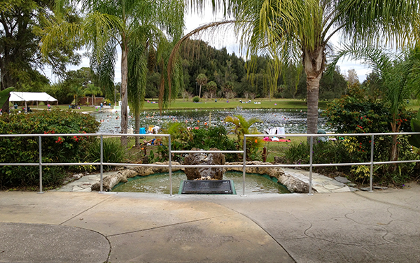 Warm Mineral Springs park setting in North Port, Sarasota County, Florida