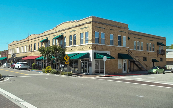 Historic commercial building in downtown Wauchula, Hardee County, Florida