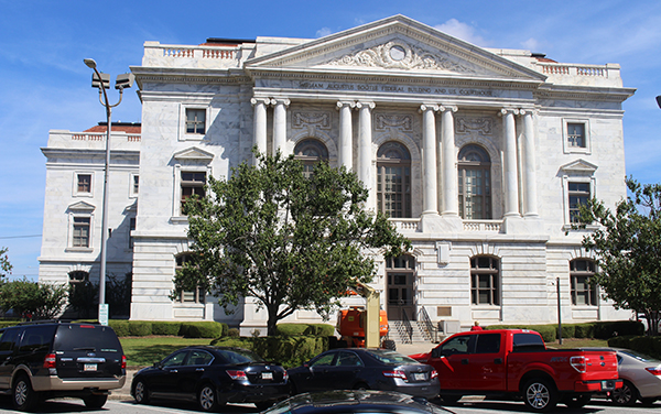 William Augustus Bootle Federal Building and Courthouse in Macon, Georgia, representing Bibb County civic character for Bliss Products and Services.