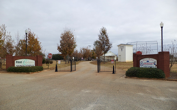 Entrance to Flint Energies Sports Complex in Warner Robins, Houston County, Georgia