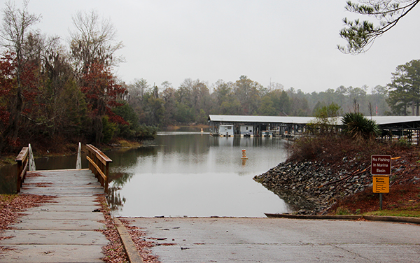 Boat ramp and marina at Florence Marina State Park in Stewart County, Georgia, featured by Bliss Products and Services