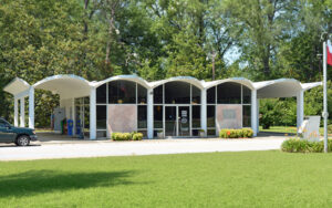 Georgia Welcome Center building on U.S. Highway 301 in Screven County, Georgia