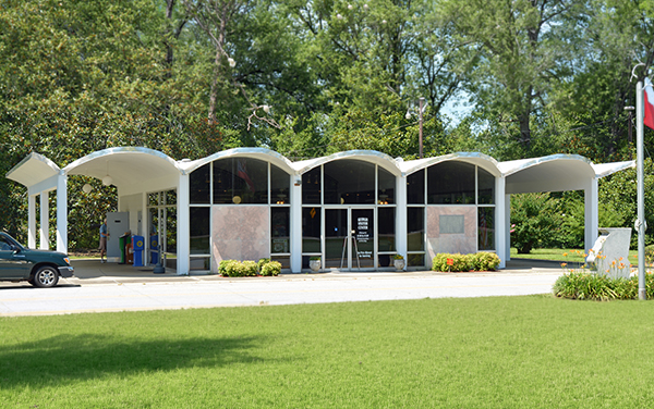 Georgia Welcome Center building on U.S. Highway 301 in Screven County, Georgia