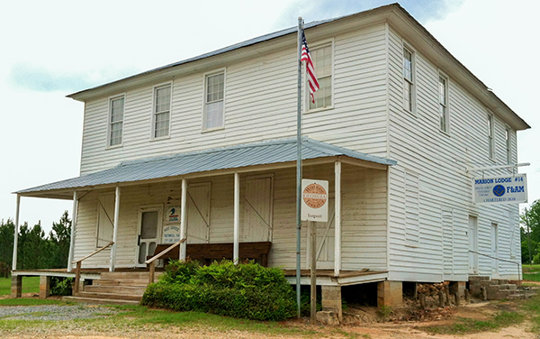  Old Marion County Courthouse in Tazewell, Georgia — the only remaining wooden county courthouse in Georgia, built in 1848, listed on the National Register of Historic Places