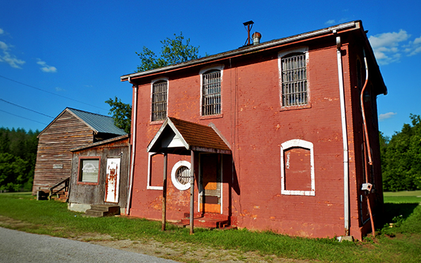 The historic red-brick Webster County Jail
buildings in Preston, Georgia, listed on the
National Register of Historic Places